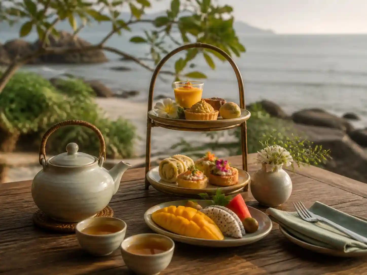 Tiệc trà chiều bên biển tại Ninhvana